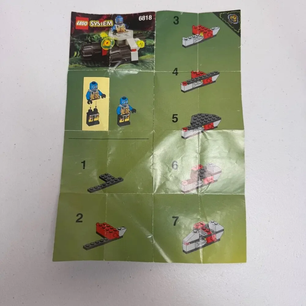 Lego System 6818 Cyborg Scout Space UFO System Instruction Manual Only